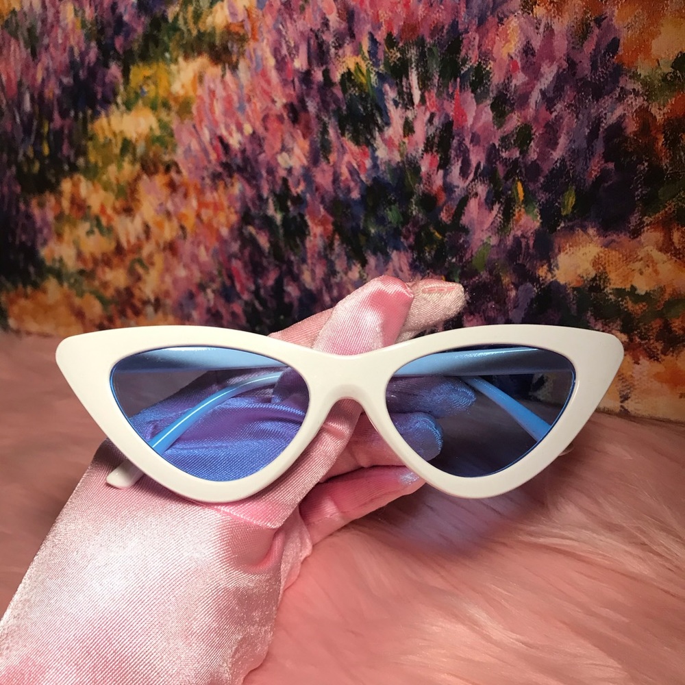 White Framed Sunglasses